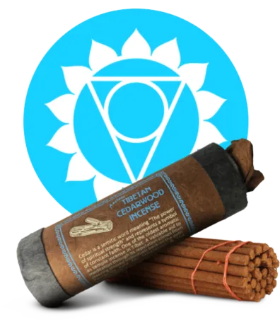 Handmade Cedarwood Incense, Healing for Throat Chakra